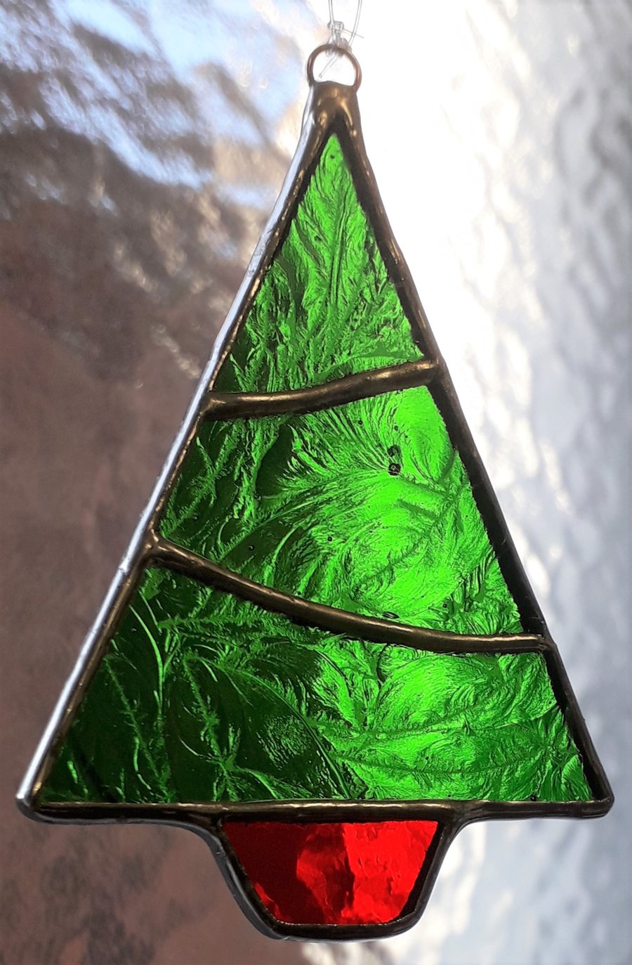 STAINED GLASS CHRISTMAS TREE
