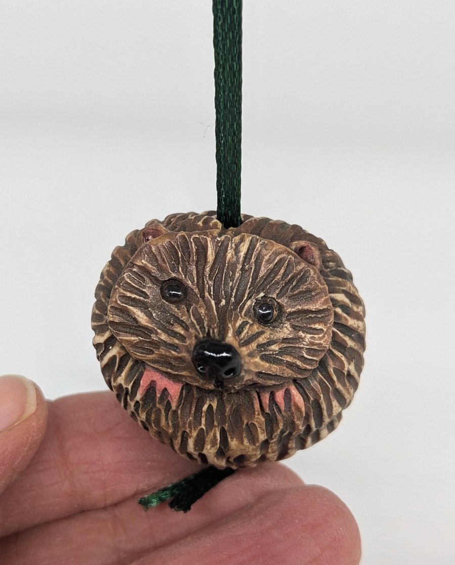 Hedgehog - Little Creatures Range - on ribbon