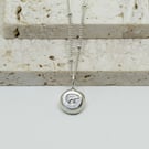 Recycled Silver Mama Bear pendant