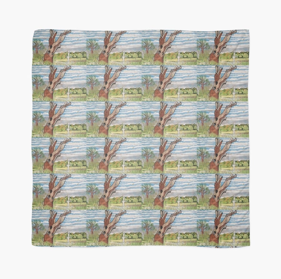 Beautiful Scarf Featuring A Design Based On The Painting ‘The Deadwood Tree’