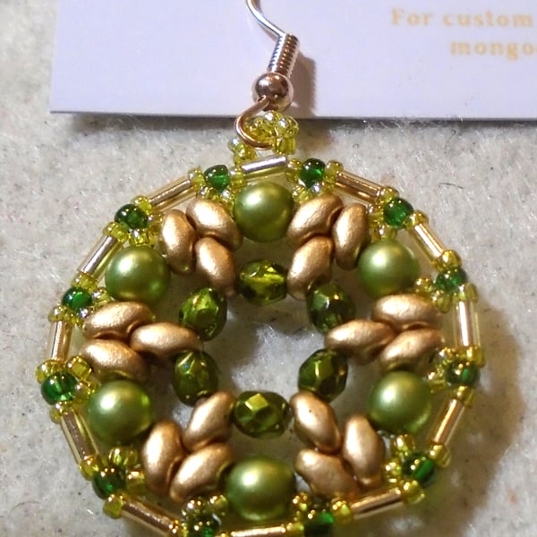1920s-style bead earrings (customisable)