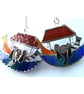 Noahs Ark Suncatcher Stained Glass Handmade 035 - Image 4