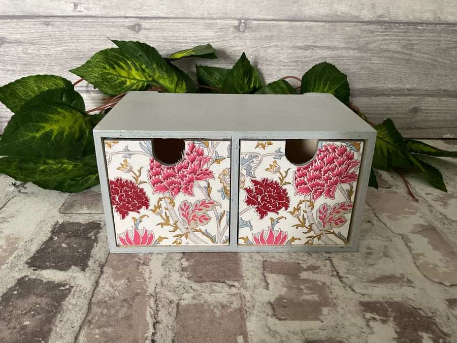 Tabletop Mini Drawers William Morris style