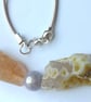 Opal, Miracle Bead and Leather Necklace  - Image 5