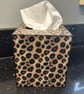 Leopard print tissue box cover - Image 2