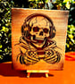 Skull boy gamer. Wooden plaque  - Image 2