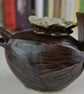 Ceramic wren teapot, pourer - Image 4