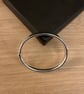 "Coalescence" - Heavy Handmade Sterling Silver Hinged Bangle - Made to any size  - Image 8