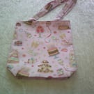 Pink Fabric Bag with Cakes