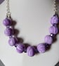 POLYMER CLAY NECKLACE - SWAROVSKI - FREE UK SHIPPING - Image 5