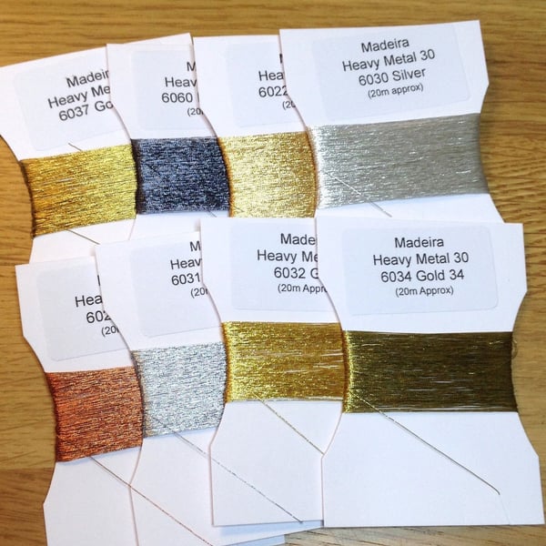 Fine Metallic Embroidery Threads Pack