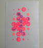 Abstract Geometric Collage A4 Risograph Print  - Vibrant Fluorescent Wall Art - Image 2