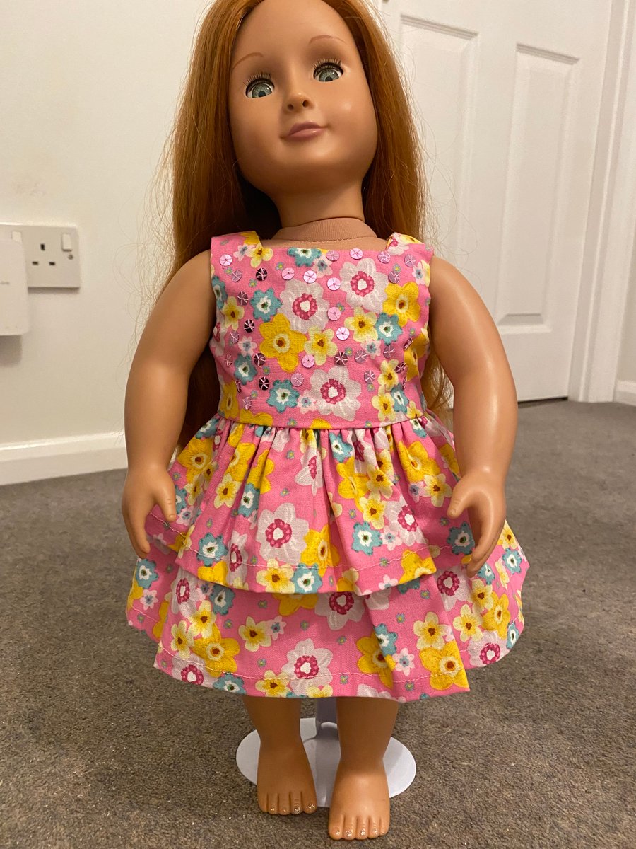 Dolls Clothes Dress with sequins Folksy