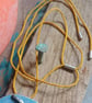 Rock pool segments pendant, anodized aluminium, silver and beach plastic. - Image 5
