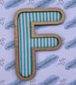10cm Maplewood & Craft Fabric Letter Skandi Inspired Decoration - Image 3