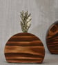 Wooden Vase Set of 3, Dried Flower Vase, Upcycled Wood Decor, Dark Oak Wood - Image 7