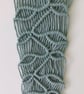 Mint Green Macrame Wall Hanging - Recycled Cotton - Boho Wall Decor. - Image 5