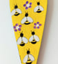 Bees and flowers on a heart shape  - Image 3