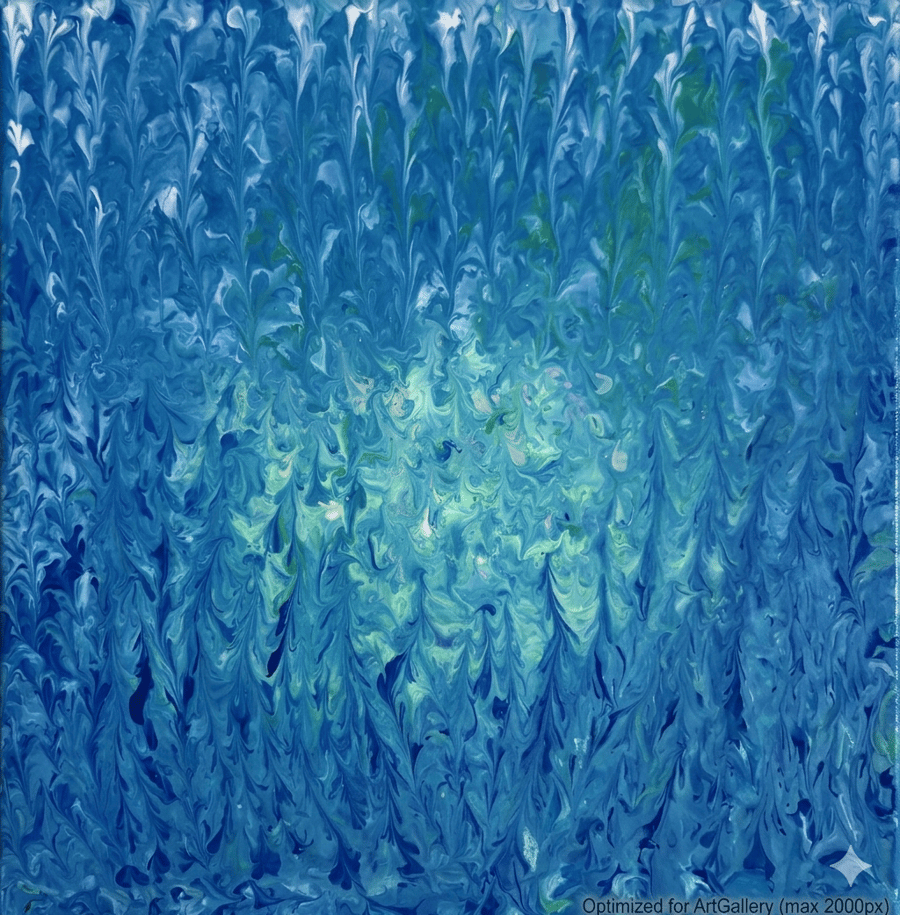 Best Of Both Worlds Original Handmade Acrylic Canvas Painting Abstract Wall Art
