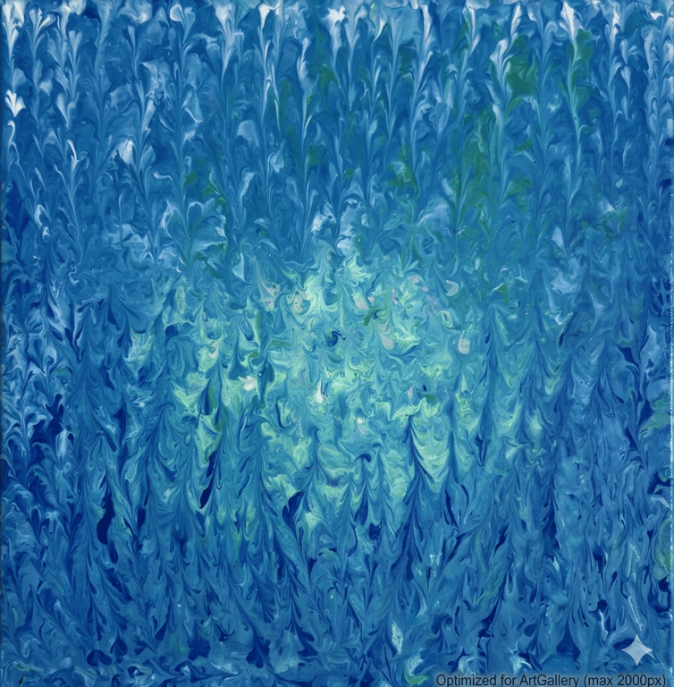 Best Of Both Worlds Original Handmade Acrylic Canvas Painting Abstract Wall Art