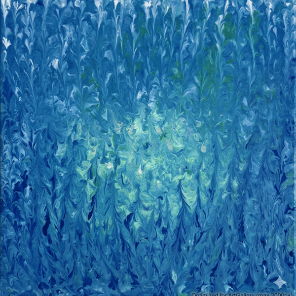 Best Of Both Worlds Original Handmade Acrylic Canvas Painting Abstract Wall Art