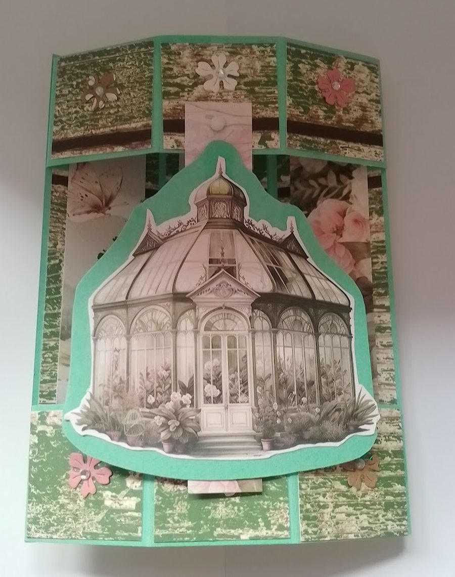 Handmade Hexagonal Get Well card