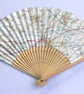 Unique handmade Fan, using recycled map paper, map includes Thame in Oxfordshire