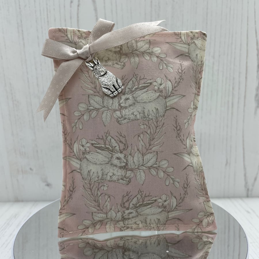 Lavender Sachet (Pink Rabbits) by Carolee Crafts PB1 - 0021