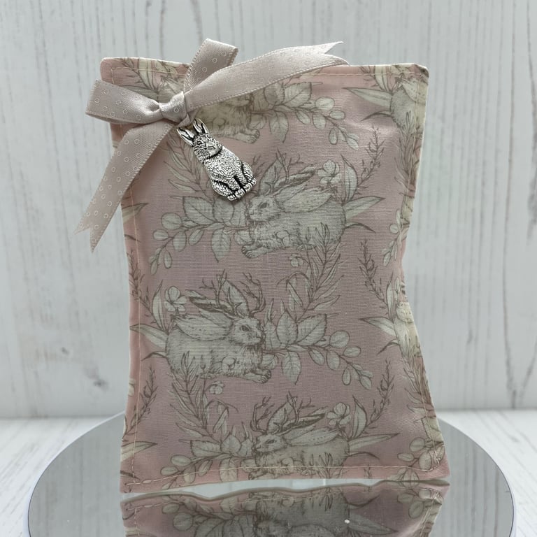 Lavender Sachet (Pink Rabbits) by Carolee Crafts PB1 - 0021