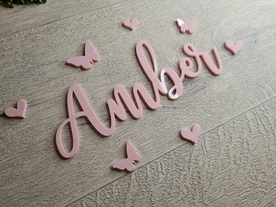 Personalised door name sign - toybox sign - perfect for nursery - bedroom - chil