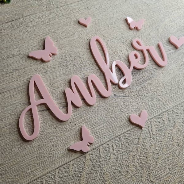 Personalised door name sign - toybox sign - perfect for nursery - bedroom - chil