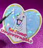 Neil The Seal 'Become Ungovernable' Holo Ice Shatter Heart Shaped Sticker