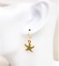 Summer Days 02 Enamel Starfish Earrings - Image 2