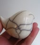 Raku glazed round bird (2) - Image 5
