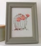 Hand Embroidered Framed Picture