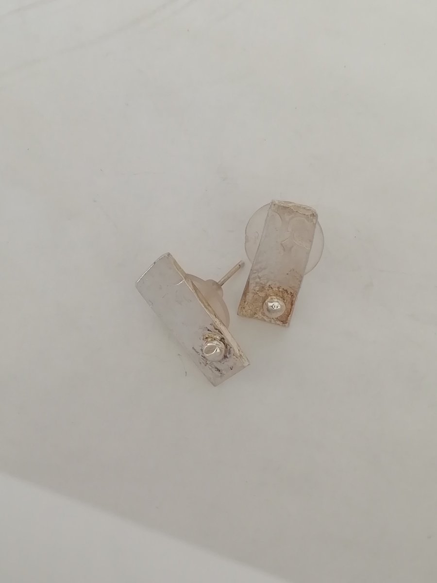 Sterling Silver Estuary Stud Earrings