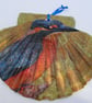 Kingfisher flat scallop shell wall decoration - Image 1