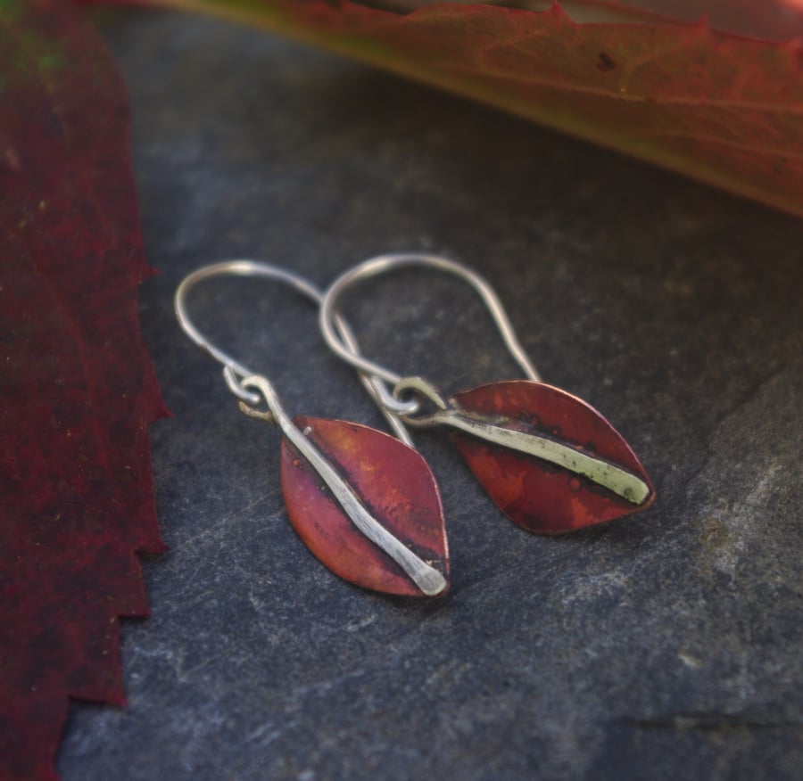 Smaller Autumn Leaf Earrings