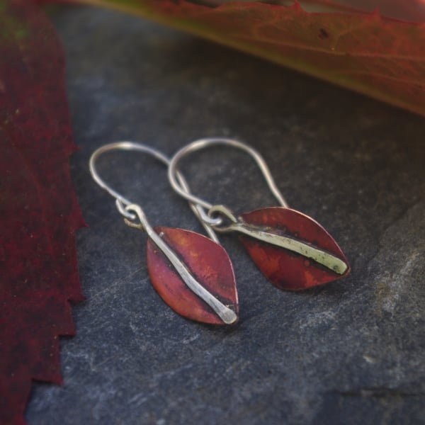 Smaller Autumn Leaf Earrings