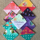 100% Cotton Bookmark hand crafted. Save the Page Unique modern square shape.