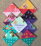 100% Cotton Bookmark hand crafted. Save the Page Unique modern square shape. - Image 1