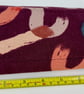 Handmade burgundy cotton canvas twist lock wallet with card slots and coin purse - Image 4