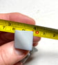 Set of 4 square grey buttons with shank  - Image 3