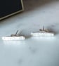 BAR STUD EARRINGS - STUD EARRINGS - FREE UK POSTAGE - Image 5