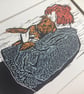 'Holding Margo' Linocut Print - Image 2