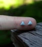 Handmade Polymer Clay Micro Studs (Triangle)