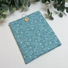 Handmade Padded Book Bag:  Shells Cover, Book Protector