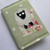 Textile Sheep Journal in Sage Green Polka Dot