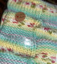 Beautiful handknitted Baby Blanket in Hayfield Baby Blossom Chunky wool