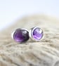 Amethyst stud earrings - Image 4